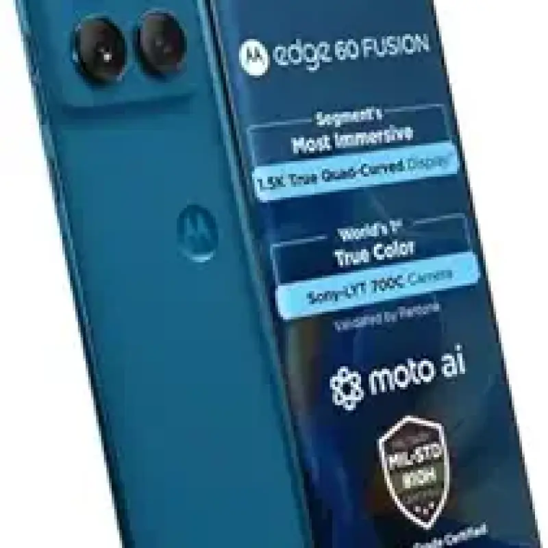 Motorola Edge 60 Fusion 5G (Pantone Mykonos Blue, 256 GB) (12 GB RAM)