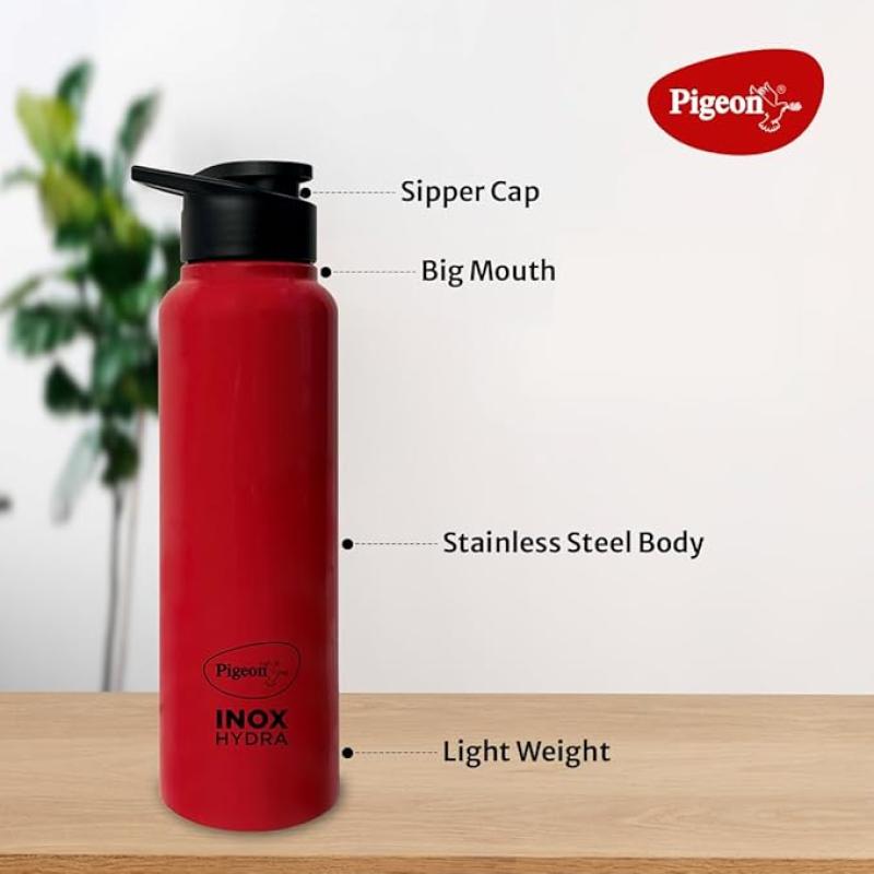 Pigeon 1.5 litre Hot Kettle and Stainless Steel Water Bottle Combo used for boiling Water, Making Tea and Coffee, Instant Noodles, Soup with Auto Shut- off Feature