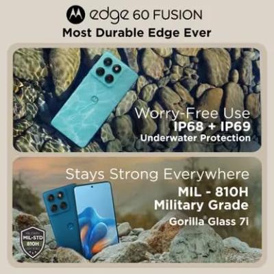 Motorola Edge 60 Fusion 5G (Pantone Mykonos Blue, 256 GB) (12 GB RAM)