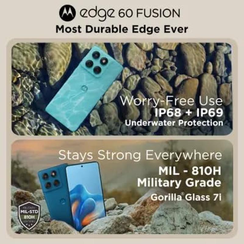 Motorola Edge 60 Fusion 5G (Pantone Mykonos Blue, 256 GB) (12 GB RAM)