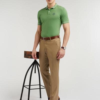 Peter England Men's Regular Fit Insignia Half Sleeve Polo T-Shirt | Cotton Rich | Premium Pique Weave