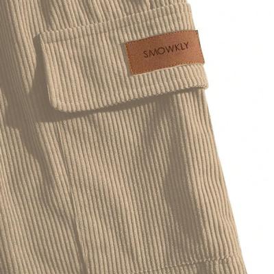 SMOWKLY Authentics Classic Men's Ribbed Polycotton Relaxed Fit Cargo Stretch Shorts || Half Pant with Drawstring & 4 Pockets || Lightweight & Quick Dry