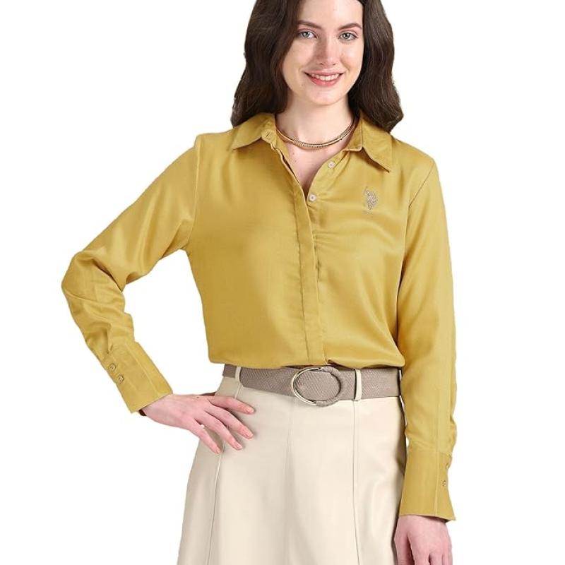U.S. POLO ASSN. Women's Polyester Regular Fit Shirt