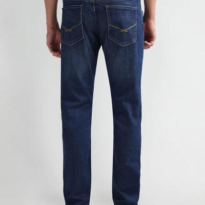 Peter England Men's Tapered Fit Mid Rise Classic Tape Stretchable Twill Jeans