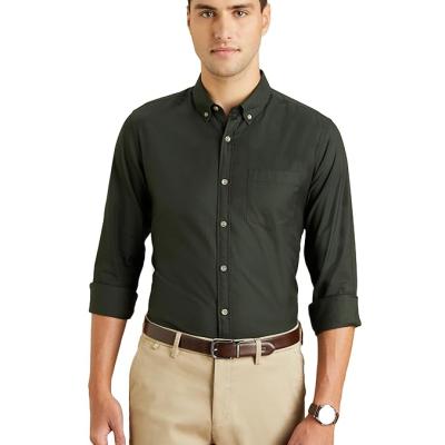 Symbol Premium Men's Stylish Solid All Day Fresh Buttondown Casual Shirt - Regular Fit | Plain | Full Sleeve | Cotton Semi Formal Wear (Available in Plus Size & Combo Pack)