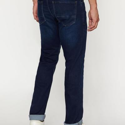 Peter England Men's Tapered Fit Mid Rise Classic Tape Stretchable Twill Jeans