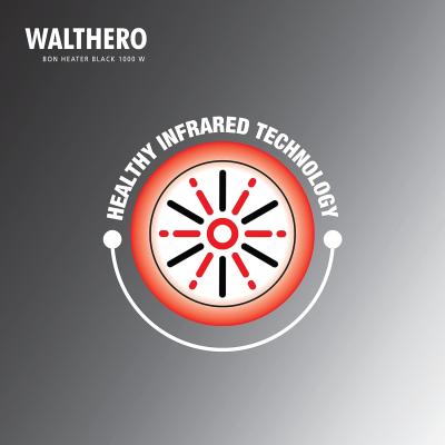 Havells Walthero 1000 Watt Room Heater with Two Carbon Heating Tubes| Tip Over Protection| Silent Operation| Anti Rust Protection| 2 years Manufacturer Warranty (Black)