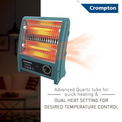 Crompton Insta Comfy 800 Watt Room Heater with 2 Heat Settings(Grey Blue)