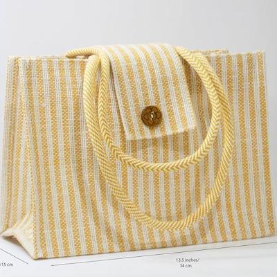 Anbali - Stylish Jute bag for women|Jute Handbag for college | Large size jute bag with 2 Zip | Daily use office jute bag | Multipurpose jute bags for shopping