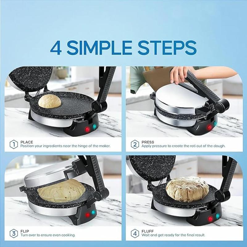 BAJAJ VACCO® Automatic MultipurposeChapati – Multi Maker, 900 WattageCMM – 01