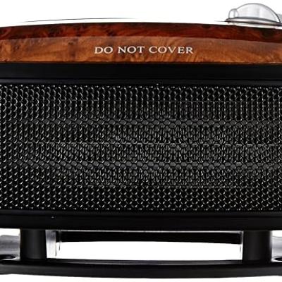 USHA 1212 PTC with Adjustable Thermostat Fan Heater (Black/Brown, 1500-Watts).
