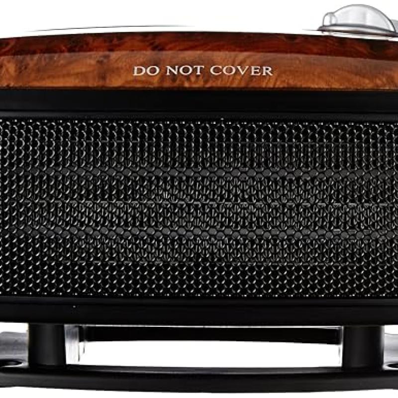USHA 1212 PTC with Adjustable Thermostat Fan Heater (Black/Brown, 1500-Watts).